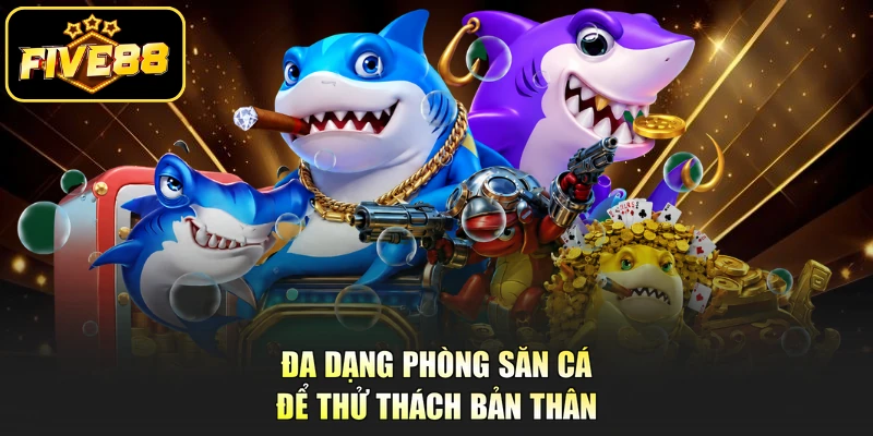 Đa dạng phòng săn cá để thử thách bản thân